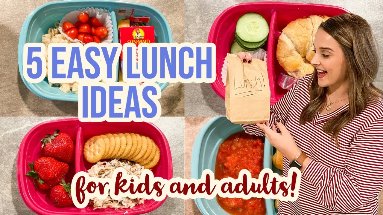 5 EASY LUNCH IDEAS | EASY RECIPES FOR WORK OR BACK TO SCHOOL | HEALTHY LUNCH RECIPES 5 EASY LUNCH IDEAS | EASY RECIPES FOR WORK OR BACK TO SCHOOL | HEALTHY LUNCH RECIPES