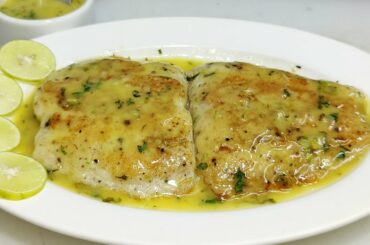 Grilled Fish with Lemon Butter Sauce | Fish Fry Recipe | Easy Healthy Cooking | Chef Ashok