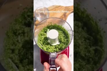 Easy Homemade Pesto! #shorts #healthy #recipes