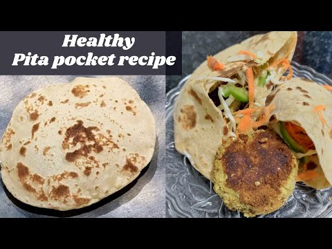 Healthy pita pocket recipe, Falafel stuffed in pita bread, without yeast, Anita Banka Healthy pita pocket recipe, Falafel stuffed in pita bread, without yeast, Anita Banka