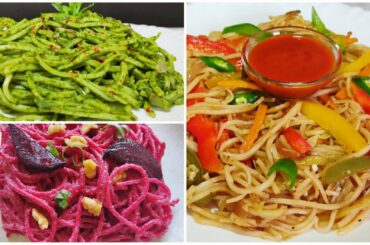 Breakfast Dinner Noodles | Easy Noodles Recipe | Healthy Noodles | Spinach Noodles |Beetroot Noodles