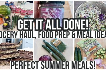 How I Eat Healthy for Cheap! HUGE Grocery Haul & LOTS of Summer Meal Recipes! | Money Saving Meals