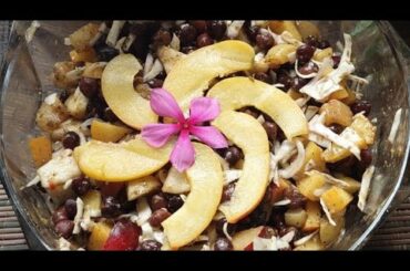 blackchickpease salad recipe by life with m and m Protien salad Healthy food #healthyfood