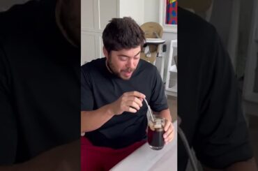 Pranking my husband with the viral balsamic soda!! Healthy recipes! #shorts