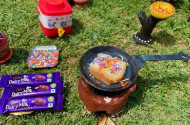 Miniature Chocolate Cheese Sandwich l Dairymilk Chocolate Recipe l Mini Chocolate Recipe l