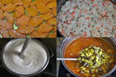 Turkish Dinner Recipes Juicy Meatballs Rice With Vegetables Chicken Broth Soup Pumpkin Dessert