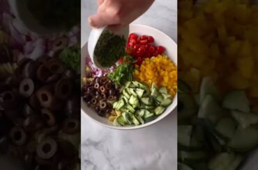 How to Make Creamy Hummus Pasta Salad! | Easy Healthy Meal Idea