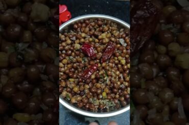 | Kala Chana Fry | Healthy Snack | Black Chickpea Fry Recipe |
