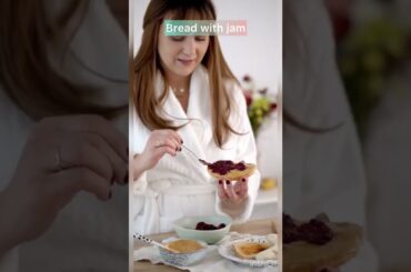 Bread with butter vs bread with jam #shorts #breadbutter #breadjam #healthy #breakfast #ashortaday