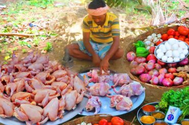 Very Healthy And Delicious Dinner Of Fresh CHICKEN MASALA With PAROTA Recipe