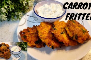 Breakfast Ideas | Healthy kids snacks idea | Carrot fritters | Veg quick snack recipe