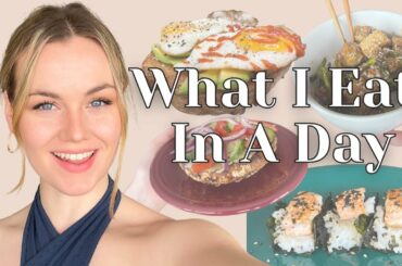WHAT I EAT IN A DAY // Realistic Healthy Recipes Breakfast, Lunch, & Dinner