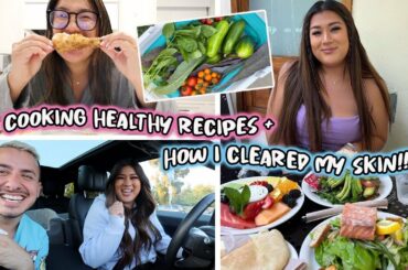 cooking healthy recipes, how i cleared my skin + LA shopping day!!