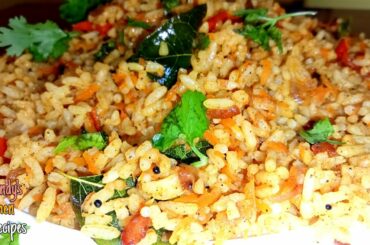 Carrot Rice Recipe l Quick and healthy lunch box recipe l kids lunch box l Sandy's kitchen Recipes