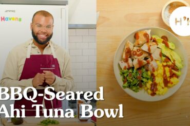 BBQ Seared Ahi Tuna Bowl | BEST Healthy Lunch Recipe (2022)