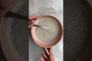 HEALTHY BREAKFAST RECIPE | LOW CALORIE CHIA PUDDING RECIPE #shorts