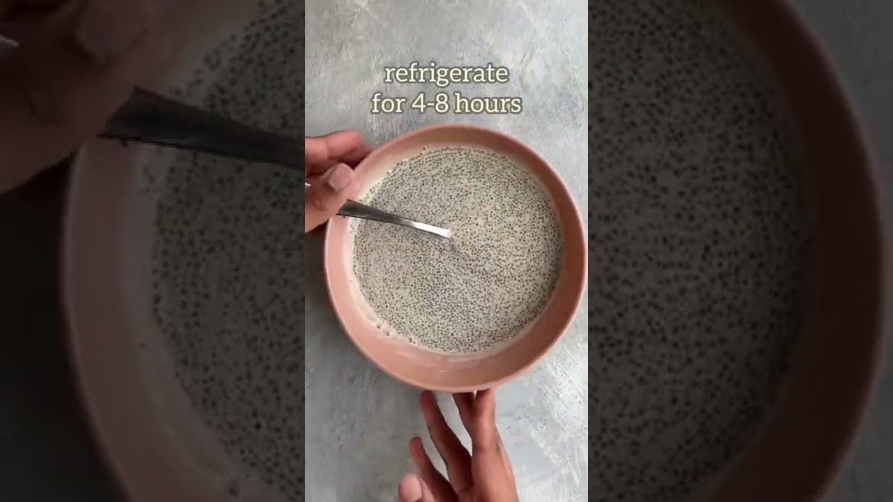 HEALTHY BREAKFAST RECIPE | LOW CALORIE CHIA PUDDING RECIPE #shorts HEALTHY BREAKFAST RECIPE | LOW CALORIE CHIA PUDDING RECIPE #shorts