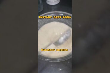 #shorts | Instant oats dosa recipe | Healthy Breakfast recipe | #oatsdosa
