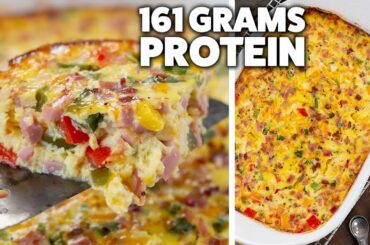 Easy & Healthy Breakfast Casserole | High Protein Meal Prep