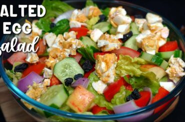 SALTED EGG SALAD | EASY AND HEALTHY SALAD RECIPE | WEIGHT LOSS FOOD | LC | #food #weightloss #howto