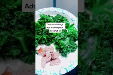 Sausage And Kale -Healthy Recipe #shorts #fitnessshorts #recipeshorts