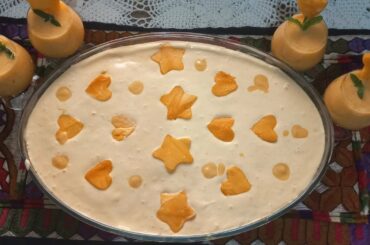 creamy mango bread dessert//easy mango  dessert with out cooking and baking//healthy mango recipe