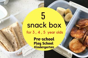 5 SNACK BOX or morning snack or LUNCH BOX (  ages 3,4,5 PRESCHOOL / PLAYSCHOOL / KINDERGARTEN KIDS )