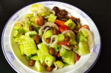 (subtitles) Healthy Salad Recipe For Weight Loss | Your Favourite Protein Salad @CookingWithHira