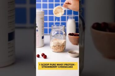 High Protein Strawberry Oats | Instant Healthy Breakfast Recipe | Pure Whey Protein