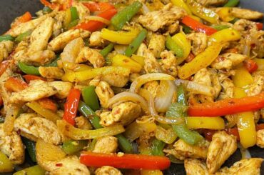 Chicken Fajitas Recipe | Quick and Easy Chicken Fajitas | Healthy Dinner Recipe