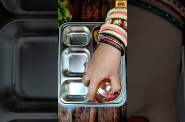 Tiffin Recipe_14 | Quick and Easy Desi Lunch Box Ideas for school |Rajasthani DaalBati Churma#shorts