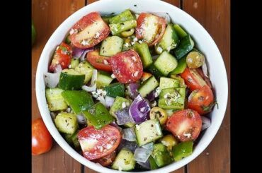 Greek Salad Recipe | Easy And Quick Salad | 1 Minute Recipe