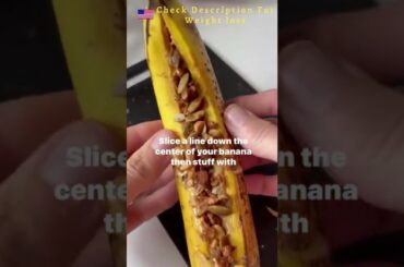 AIR FRYER BANANA SPLIT | Health And Fitness #weightloss #Vegan #shorts