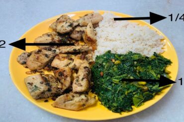 Healthy Weightloss recipe for lunch || Lemon Pepper Chicken || Spinach Curry
