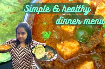 Simple and Healthy Dinner Recipe in Tamil | Palak chapati and Spicy Paneer Gravy Recipe in Tamil