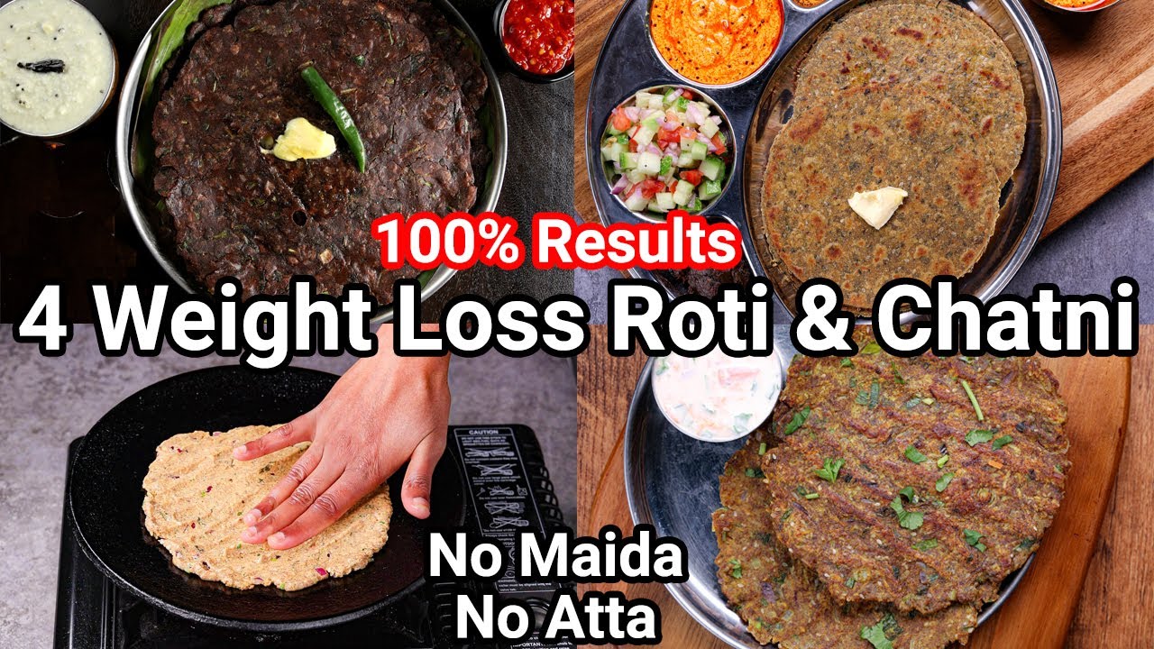 4 Weight Loss High Protein Roti & Chatni Recipe – No Atta, No Maida Rotis | Weight Loss Protein Meal 4 Weight Loss High Protein Roti & Chatni Recipe - No Atta, No Maida Rotis | Weight Loss Protein Meal