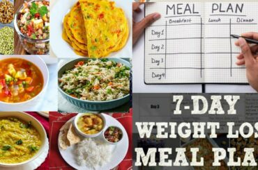 Weightloss Diet Plan for full week || 7 days weightloss diet plan || lose 3-5kg weight