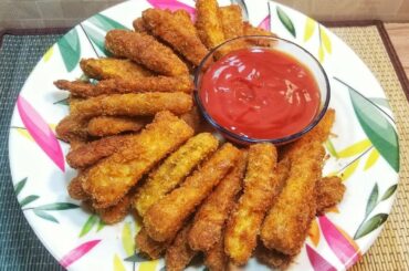 Tea Time Snacks Recipe by Simply Food PK || Crispy Eggplant Fingers  || Brinjal Sticks ||