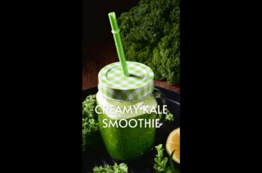 creamy kale smoothie | weight loss smoothies recipes| #shortvideos
