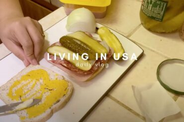 Living in USA, How to make an Easy Sandwich for work - HEALTHY for lunch