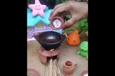 miniature cooking   tiny food   cooking recipes   healthy breakfast   indian upma recipe