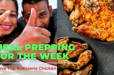 Easy Stove Top Rotisserie Chicken | Quick and Easy Healthy Lunch | Meal Prepping For The Week