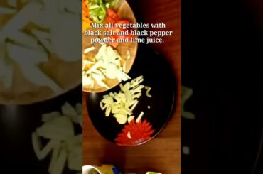 Healthy Dinner Salad ll Flavour of Salad #shorts #youtubeshorts #delightfullyyours #saladrecipe