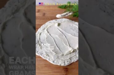 Bagel Lox Wraps using egglife egg white wraps! | Health And Fitness #weightloss #Vegan #shorts