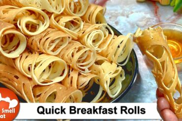 Delicious Pancakes Roll Breakfast | Quick Breakfast Recipes | Healthy Breakfast Recipe