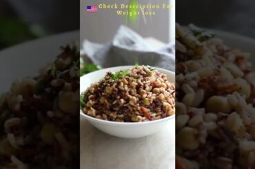 ONE PAN WILD RICE AND CHICKPEA PILAF | Health And Fitness #weightloss #Vegan #shorts
