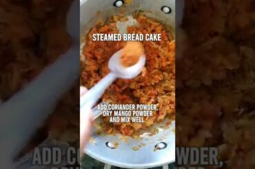 Steamed Bread Cake - Easy recipe for breakfast and evening snacks #breadcake #breakfast #snacks #yt