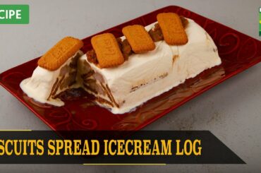 Biscuits Spread Icecream Log Recipe | Quick & Healthy Recipes | Masala TV