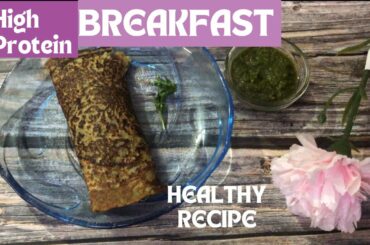 High Protein Healthy Breakfast Recipes | Easy Tiffin Recipe | Stuffed Moong Dal Chilla Recipe | Vlog