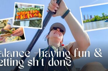 MAKING THE MOST OF SUMMER: cookout with friends, fun & healthy recipes, kayaking, cleaning & more